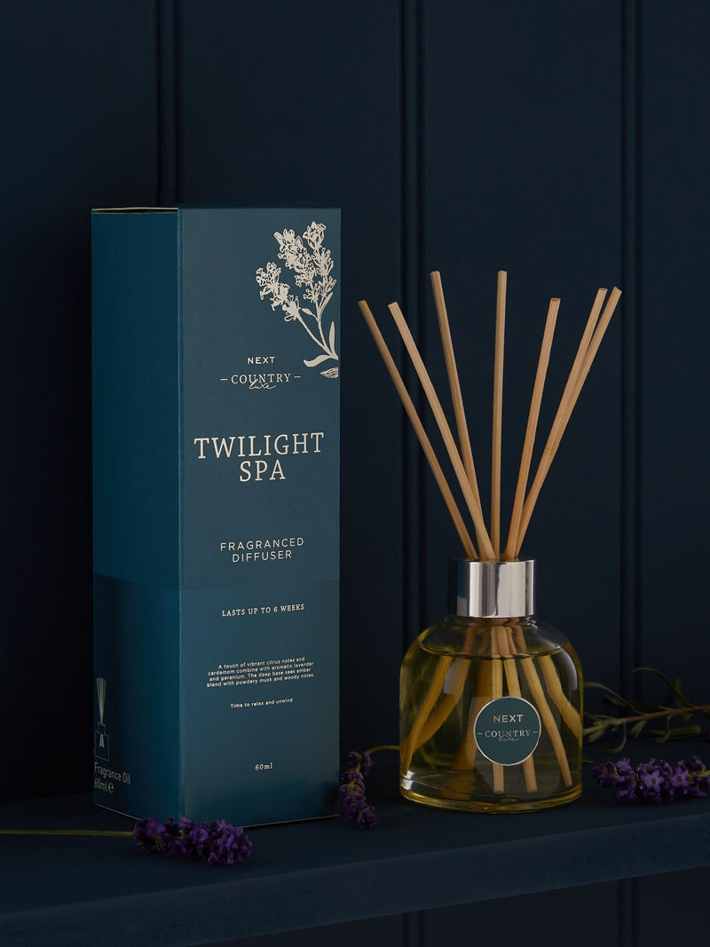 Country Luxe lavender and cardamom reed diffuser 60ml - British product