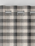 Cleveland check black made to measure curtains, UK version