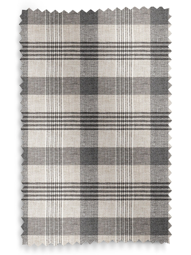 Cleveland check black made to measure curtains, UK version