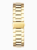 Everyday Gold-Plated Stainless Steel Bracelet Analogue Watch with Grey Sunray Dial and 50m Water Resistance