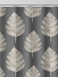 Grey Finn made to measure curtains leaf design (British brand)