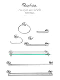 Robert Welch Oblique double towel rail 640mm, UK version