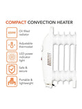 Warmlite oil filled radiator 650W thermostat, UK version
