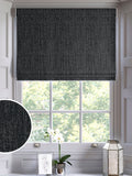 Black glittery roman blind made to measure - British product