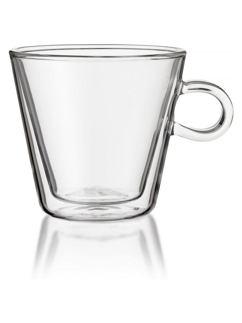 Judge Clear Duo Flare double-walled insulated latte glass set 325ml, UK version