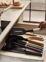 Next Joseph Joseph Black Elevate Utensil Set with In-Drawer Tray 5 Piece- Buy online at McGrocer