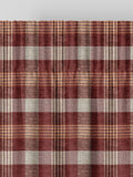 Cleveland red check curtains, imported from the UK