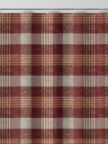 Cleveland red check curtains, imported from the UK