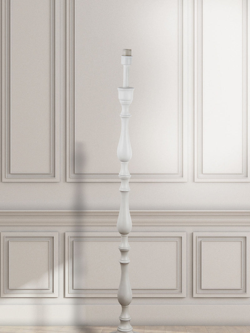 Searchlight cream candlestick floor lamp base 132cm - British product