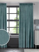 Next Riviera Blue Abbott Made To Measure Curtains- Buy online at McGrocer