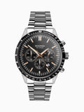 Sekonda Black Stainless Steel Bracelet Chronograph Watch 45mm (British brand)