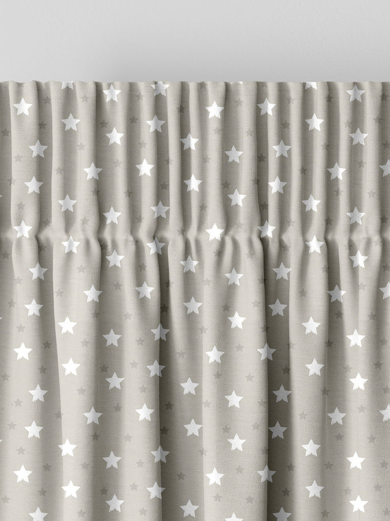 Ditsy Stars curtains natural 100% cotton made to measure, imported from the UK
