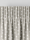 Ditsy Stars curtains natural 100% cotton made to measure, imported from the UK