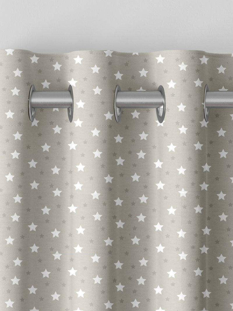 Ditsy Stars curtains natural 100% cotton made to measure, imported from the UK