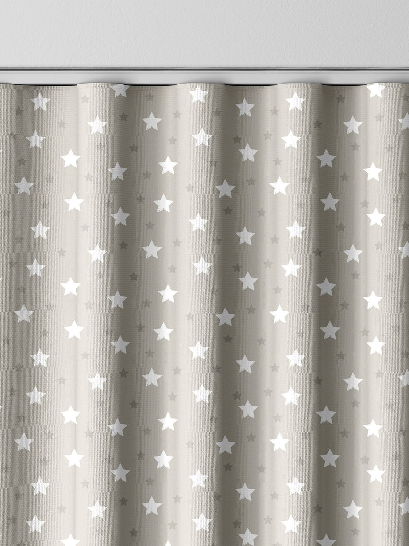 Ditsy Stars curtains natural 100% cotton made to measure, imported from the UK