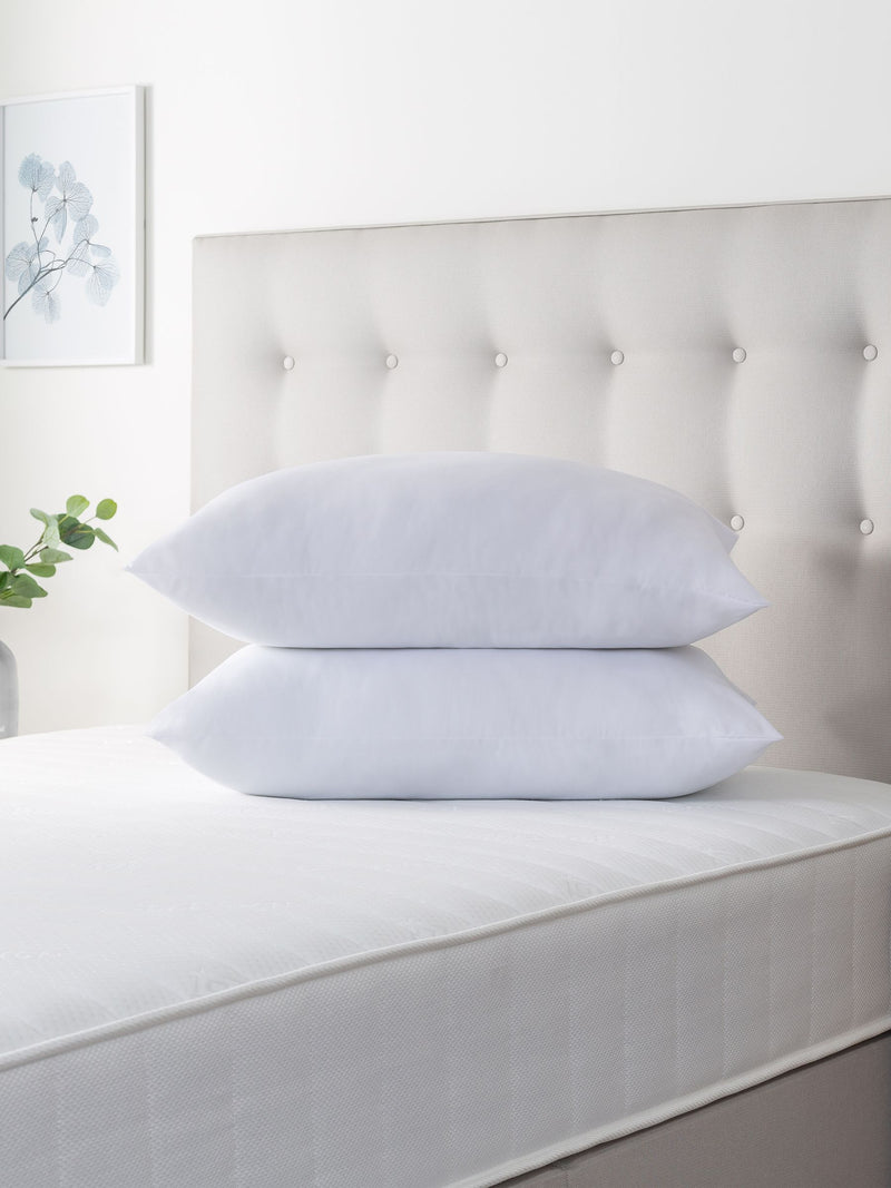 Slumberdown medium back sleeper Cosy Nights white pillows 2 pack (British brand)
