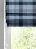 Cleveland blue checked roman blinds (British brand)