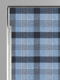 Cleveland blue checked roman blinds (British brand)