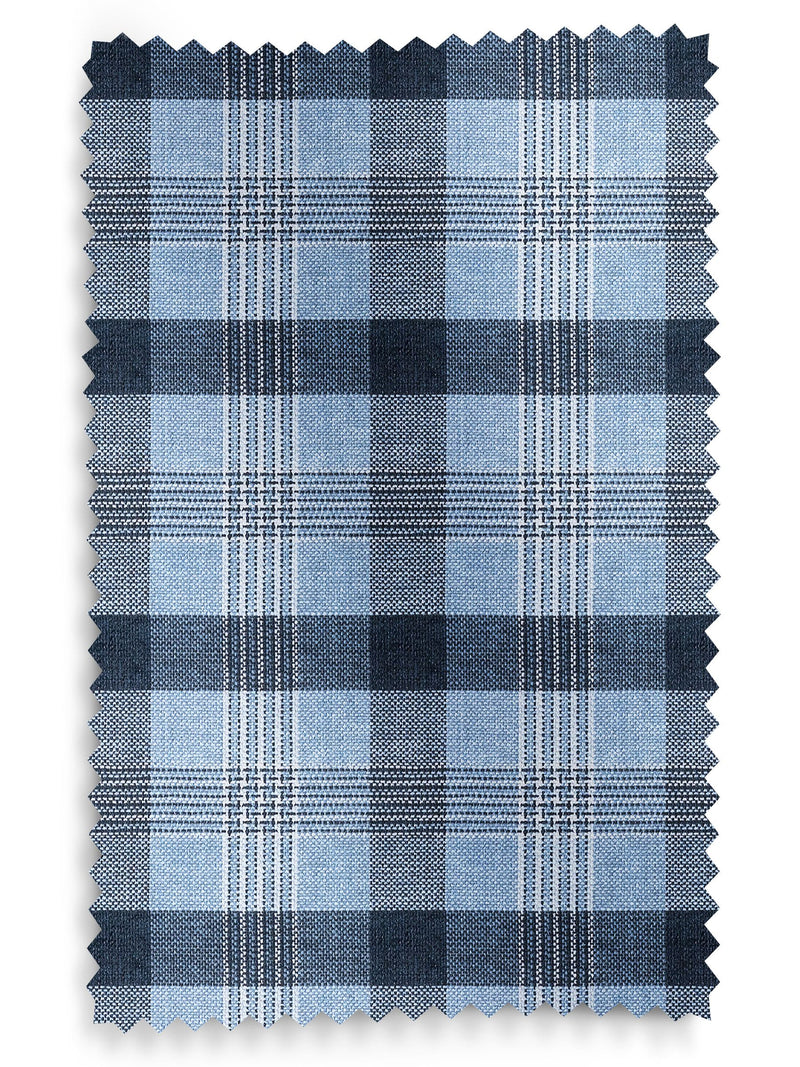 Cleveland blue checked roman blinds (British brand)