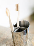 Robert Welch silver Oblique toothbrush holder - British product