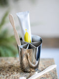 Robert Welch silver Oblique toothbrush holder - British product