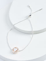 Next Rose Gold and Silver Tone Heart Pully Jewelry Bracelet- Buy online at McGrocer