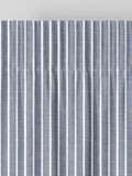 Franklin navy stripe made to measure curtains, imported from the UK