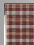 Cleveland red check roman blind - British product