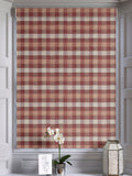 Cleveland red check roman blind - British product
