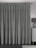 Abbott Slate Grey made to measure curtains, imported from the UK