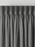 Abbott Slate Grey made to measure curtains, imported from the UK