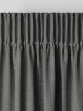 Abbott Slate Grey made to measure curtains, imported from the UK