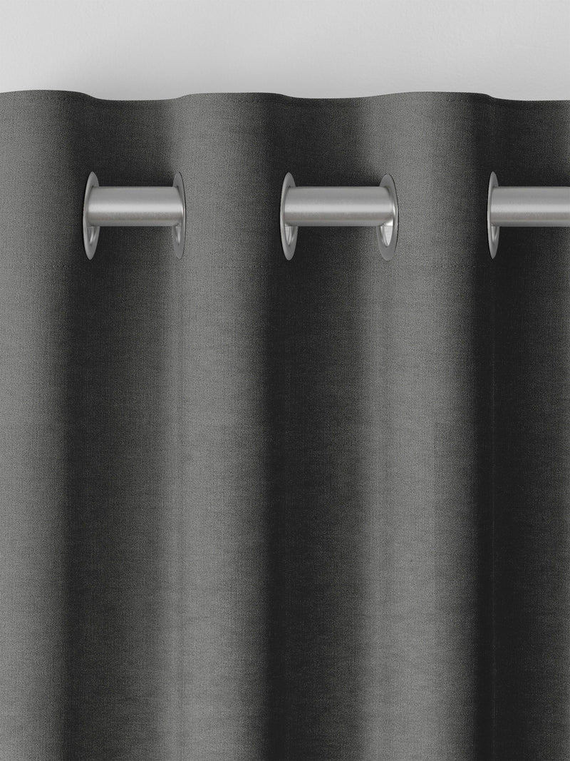 Abbott Slate Grey made to measure curtains, imported from the UK