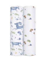 Next aden + anais Blue Cotton Muslin Blankets 2 Pack- Buy online at McGrocer