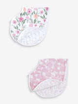 Next aden + anais Natural Cotton Muslin Ma Fleur Burpy Bibs 2 Pack- Buy online at McGrocer