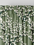 Green Grove made to measure curtains with Grove Aloe pattern - British product
