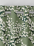 Green Grove made to measure curtains with Grove Aloe pattern - British product