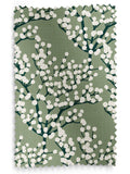 Green Grove made to measure curtains with Grove Aloe pattern - British product