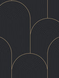 Graham & Brown Black Lancet wallpaper 10m, UK version