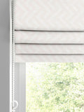 Amble cream geometric Roman blind made to measure, imported from the UK