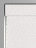 Amble cream geometric Roman blind made to measure, imported from the UK