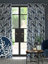 Next Blue Grove Made To Measure Curtains - Navy- Buy online at McGrocer