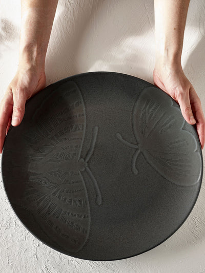Next Kew Gardens Black Living Jewel Stoneware Charger Plate- Buy online at McGrocer