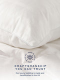 Snuggledown Hungarian Goose Down Soft Front Sleeper White Pillow (British brand)