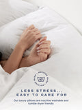 Snuggledown Hungarian Goose Down Soft Front Sleeper White Pillow (British brand)