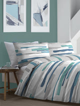 Fusion Green Clifton Duvet Cover and Pillowcase Set