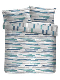 Fusion Green Clifton duvet cover and pillowcase set - British product