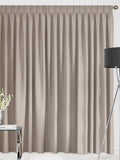 Fawn Natural Glittery made to measure curtains, UK version