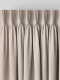 Fawn Natural Glittery made to measure curtains, UK version