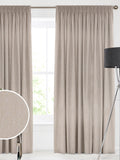 Fawn Natural Glittery made to measure curtains, UK version